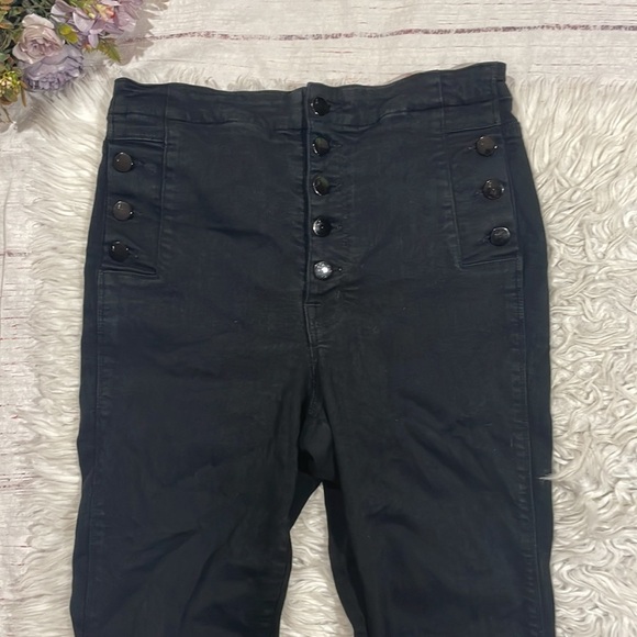 J Brand Natasha Sky Skinny High Rise Jeans in Seriously Black - Picture 11 of 13